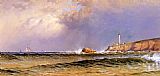 Coastal Scene with Lighthouse by Alfred Thompson Bricher
